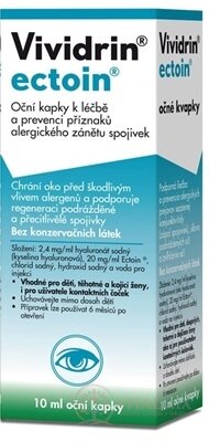 Vividrin ectoin očné kvapky 1x10 ml