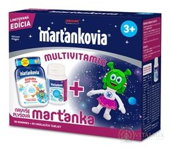 WALMARK Marťankovia MULTIVITAMÍN GUMMY 50 ks + tbl cmúľacie s Imunactivom 50 ks + darček plyšová hračka EXP.31.1.24