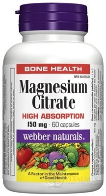 Webber Naturals Magnesium 150 mg cps 1x60 ks
