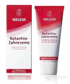 WELEDA Rataňová zubná pasta (Ratanhia-Zahncreme) 1x75 ml