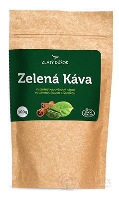 Zlatý Dúšok Zelená Káva rozpustný kávovinový nápoj so škoricou 1x100 g